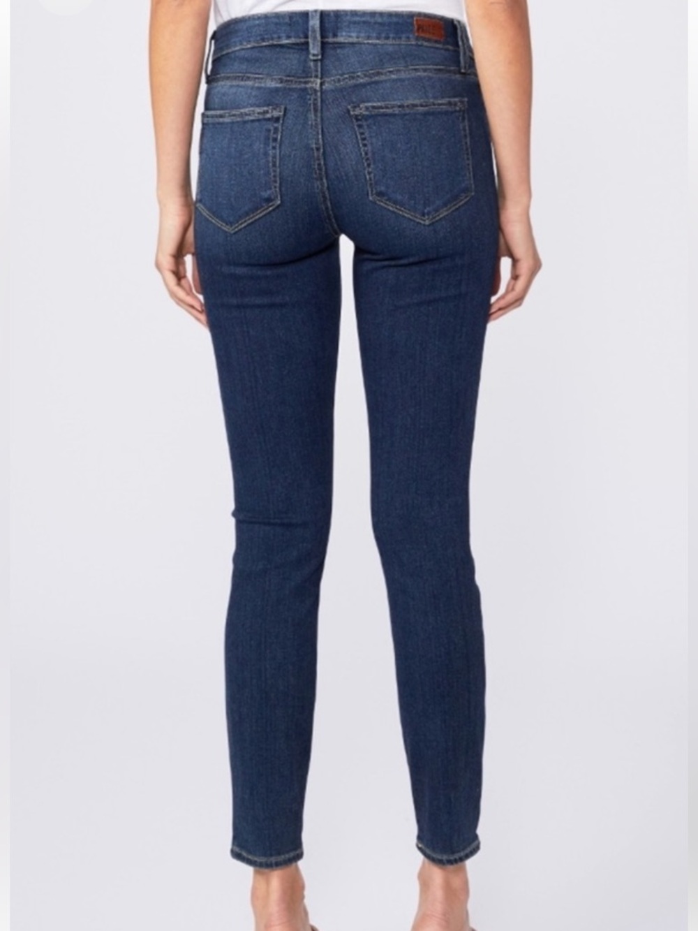 PAIGE Verdugo Ankle Skinny Dark Blue High-Rise Jeans sz 29 - Picture 4 of 9